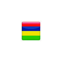 square Mauritius  flag. Simple vector. National flag of Mauritius 