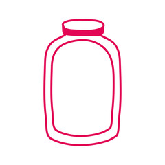 mason jar bottle isolated icon