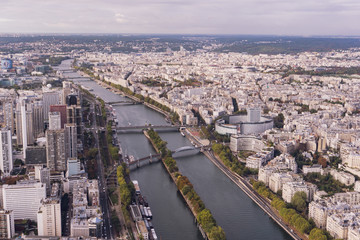 Obraz premium Paris citysight from the Eiffel tower