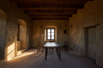 Room of a medieval fortress