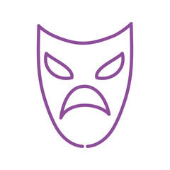mardi gras theater mask icon