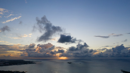 バハマ　BAHAMA Nassau　空撮　夕日　ドローン　海外　カリブ海　旅行　SNS　広告　素材　海　自然　ビーチ　