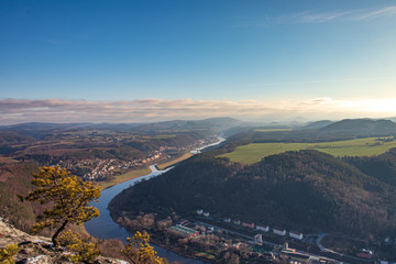 Lilienstein Panorama Blick 