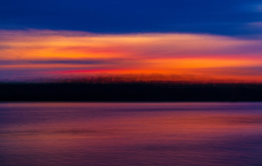 Abstract sunset landscape