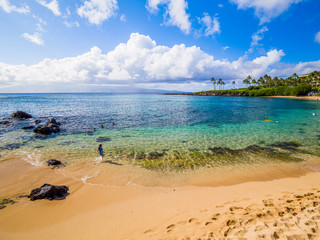Kapalua beach bay, Maui, Hawaiian Islands: Quiet, elegant, picturesque, Kapalua boasts beautiful...
