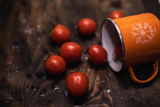 Salaad with tomato and greenery