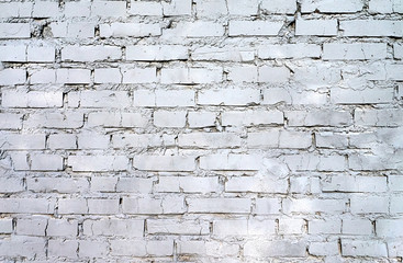 Grey rough and grunge brick wall background and texture. Old stone block wall texture.