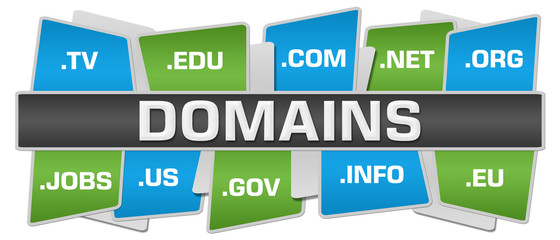 Domains Green Blue Squares Top Bottom 