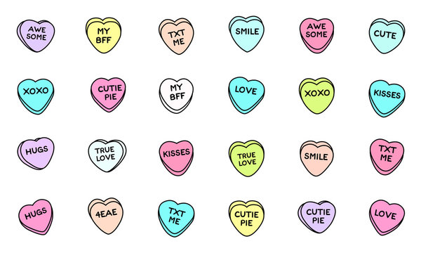 28+ Thousand Conversation Hearts Royalty-Free Images, Stock Photos &  Pictures