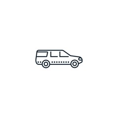 station wagon creative icon. From Transport icons collection. Isolated station wagon sign on white background
