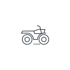 ATV creative icon. From Transport icons collection. Isolated ATV sign on white background