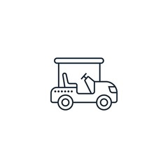 golf cart creative icon. From Transport icons collection. Isolated golf cart sign on white background