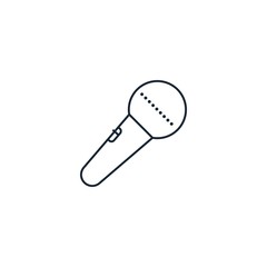Microphone creative icon. From Music icons collection. Isolated Microphone sign on white background