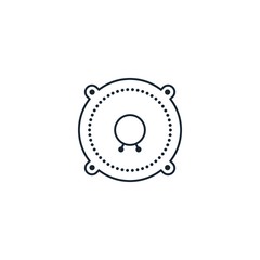 speaker creative icon. From Music icons collection. Isolated speaker sign on white background
