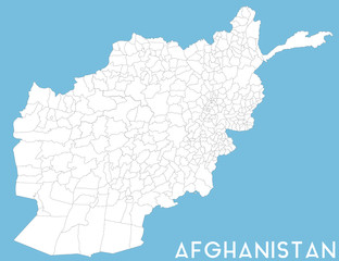 Large administrative map of the state of Afghanistan