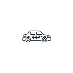 Taxi creative icon. From Travel icons collection. Isolated Taxi sign on white background