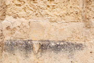 Background of texture in a wall in Medina Azahara.