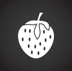 Fruit related icon on background for graphic and web design. Creative illustration concept symbol for web or mobile app.