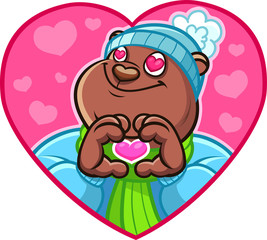 Funny Brown Bear Emoji Stickers