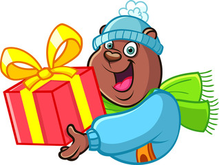 Funny Brown Bear Emoji Stickers