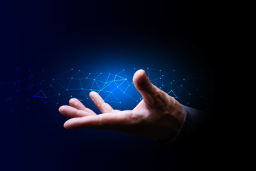 mano, palmo, tecnologia informatica
