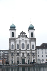 Fototapeta na wymiar The Lucerne Jesuit Church