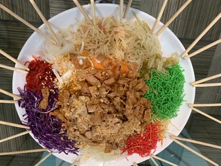 Yee Sang or Lou sang Chinese New Year