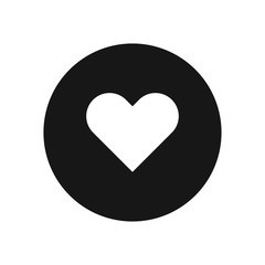 Heart vector icon, simple sign for web site and mobile app.