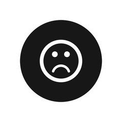 Sad vector icon, simple sign for web site and mobile app.