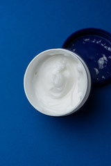 selective focus, a jar of face cream