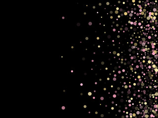Rose color pink gold fashionable party confetti