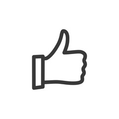 Thumb Icon. Like Illustration. Deal Sign. Agree Symbol for Design, Websites, Presentation or Application. Stock vector illustration isolated on white background