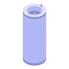 City drinking fountain icon. Isometric of city drinking fountain vector icon for web design isolated on white background