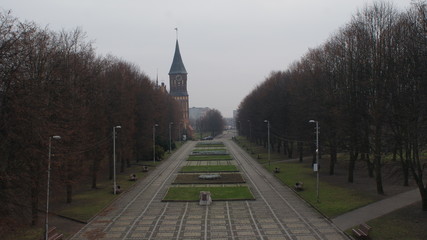 The modern European city of Kaliningrad in Russia