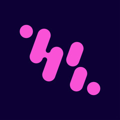 Technology and digital abstract connection vector logo. EPS 10