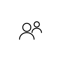 people icon. line style vector