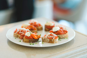 sandwicjes with fried pepper and cheese