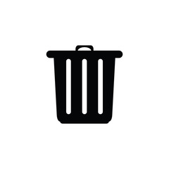Trash bin   - vector icon