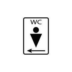 wc icon. Toilet and restroom icon. Man icon