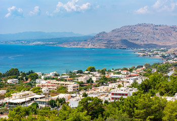 Fototapeta na wymiar Rhodes island summer landscape, Greece