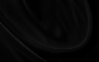 Black gray satin dark fabric texture luxurious shiny that is abstract silk cloth background with patterns soft waves blur beautiful.