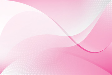 Abstract geometric white and pink color background with halftone effect. Vector, illustration.	