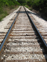 Naklejka premium Railroad, scenery