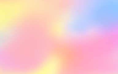 Abstract rainbow soft cloud background in pastel colorful gradation.