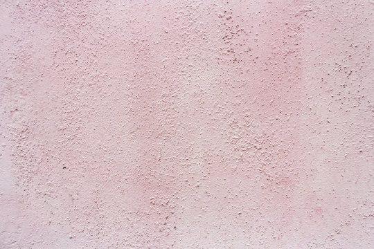 Texture of pink stucco. Rough Space for an inscription. Horizontal photo