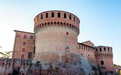Fototapeta na wymiar Medieval fortress in Dozza Imolese, near Bologna, Italy.