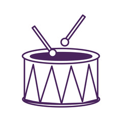 drum musical instrument isolated icon