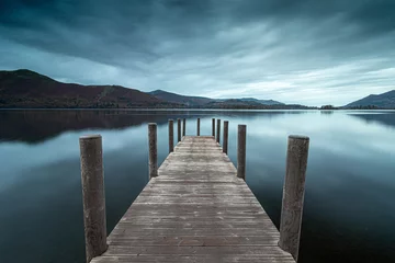 Fotobehang pier op het meer © jack