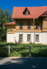 Traditional old house from Russia, ancient retro building