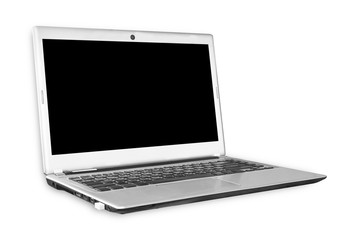 Laptop computer isolated on white background. Object with clipping path.